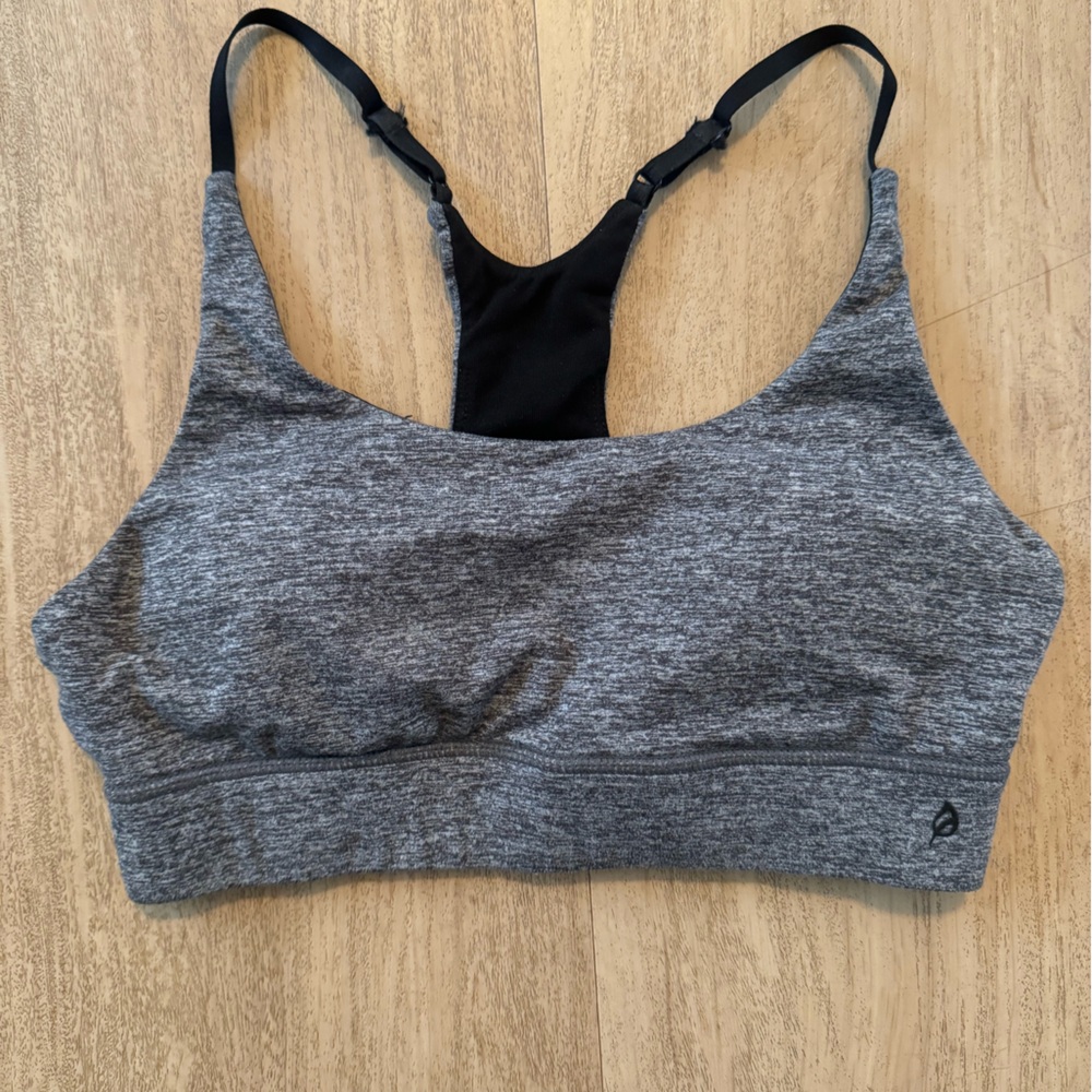 Ptula Original Bare Racerback Sports Bra - Size Small - Heather Gray